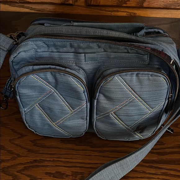 Lug Blue Crossbody Bag with Ergonomic Design - Picture 6 of 6